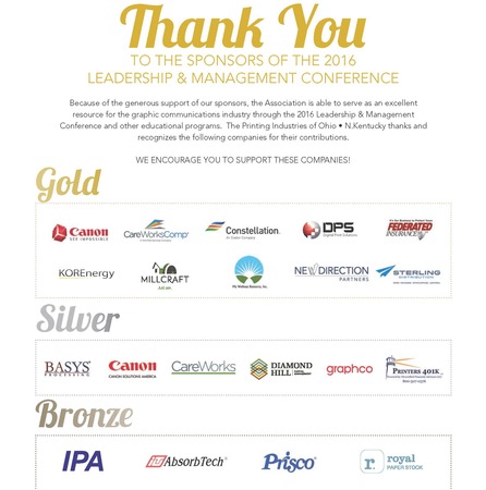 2016 Conference Sponsors 2016 Conference Sponsors